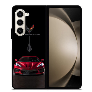 CORVETTE STINGRAY C8 RED CAR Samsung Galaxy Z Fold 5 Case Cover