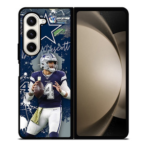 DAK PRESCOTT 4 DALLAS COWBOYS FOOTBALL Samsung Galaxy Z Fold 5 Case Cover