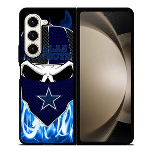 DALLAS COWBOYS SKULL BANDANA Samsung Galaxy Z Fold 5 Case Cover