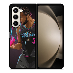 DWYANE WADE MIAMI HEAT ART Samsung Galaxy Z Fold 5 Case Cover DWYANE WADE MIAMI HEAT ART Samsung Galaxy Z Fold 5 Case Cover