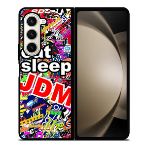 EAT SLEEP JDM Samsung Galaxy Z Fold 5 Case Cover
