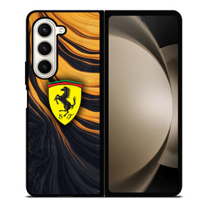 FERRARI LOGO YELLOW LIQUID Samsung Galaxy Z Fold 5 Case Cover