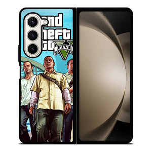GRAND THEFT AUTO FIVE GTA GAME CHARACTER Samsung Galaxy Z Fold 5 Case Cover
