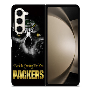 GREEN BAY PACKERS SKULL Samsung Galaxy Z Fold 5 Case Cover