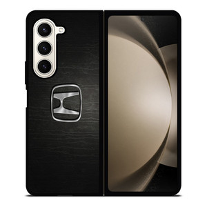 HONDA CHROME LOGO LEATHER Samsung Galaxy Z Fold 5 Case Cover