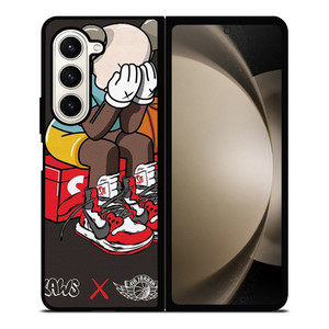 KAWS AIR JORDAN SUPREME Samsung Galaxy Z Fold 5 Case Cover KAWS AIR JORDAN SUPREME Samsung Galaxy Z Fold 5 Case Cover