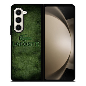 LACOSTE LOGO EMBOSSED LEATHER Samsung Galaxy Z Fold 5 Case Cover