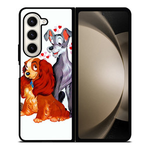 LADY AND THE TRAMP DISNEY CARTOON PAINTING Samsung Galaxy Z Fold 5 Case Cover