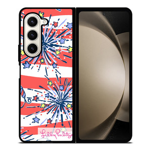 LILLY PULITZER JULY Samsung Galaxy Z Fold 5 Case Cover LILLY PULITZER JULY Samsung Galaxy Z Fold 5 Case Cover