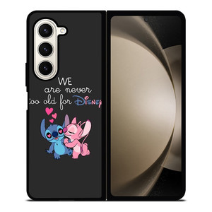 LILO AND STITCH QUOTES DISNEY NEVER TOO OLD Samsung Galaxy Z Fold 5 Case Cover LILO AND STITCH QUOTES DISNEY NEVER TOO OLD Samsung Galaxy Z Fold 5 Case Cover