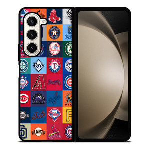 MAJOR BASEBALL LEAGUE CLUB COLLAGE Samsung Galaxy Z Fold 5 Case Cover