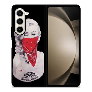 MARILYN MONROE RED BANDANA GANGSTER Samsung Galaxy Z Fold 5 Case Cover