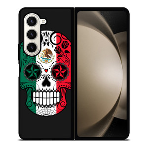MEXICO SKULL SKELETON FLAG Samsung Galaxy Z Fold 5 Case Cover