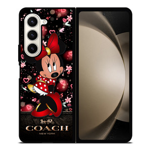 MINNIE MOUSE COACH FLOWERS Samsung Galaxy Z Fold 5 Case Cover