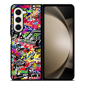MOTOCROSS MX STICKER BOMB Samsung Galaxy Z Fold 5 Case Cover