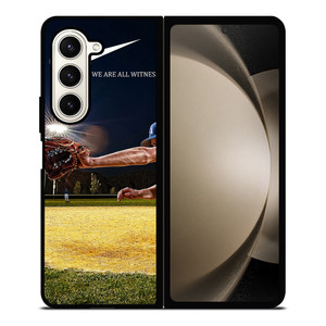 NIKE LOGO WE ARE ALL WITNESSES BASEBALL Samsung Galaxy Z Fold 5 Case Cover