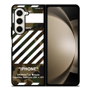 OFF WHITE CAMO BACKGROUND Samsung Galaxy Z Fold 5 Case Cover