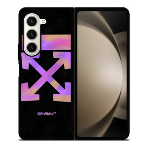 OFF WHITE PURPLE SPRAY Samsung Galaxy Z Fold 5 Case Cover