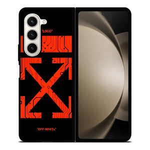OFF WHITE RED CIRCUIT Samsung Galaxy Z Fold 5 Case Cover