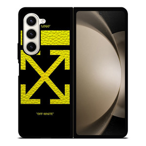 OFFWHITE LOGO YELLOW Samsung Galaxy Z Fold 5 Case Cover