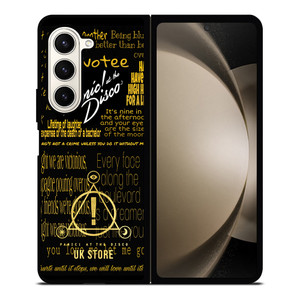 PANIC AT THE DISCO LOGO GOLD Samsung Galaxy Z Fold 5 Case Cover