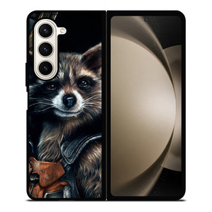 ROCKET RACCOON GUARDIAN OF GALAXY ART Samsung Galaxy Z Fold 5 Case Cover