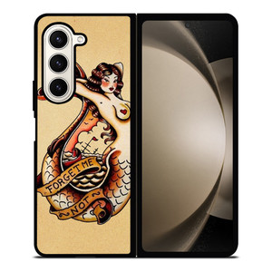 SAILOR JERRY TATTOO MERMAID Samsung Galaxy Z Fold 5 Case Cover SAILOR JERRY TATTOO MERMAID Samsung Galaxy Z Fold 5 Case Cover