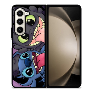 STITCH AND TOOTHLESS CARTOON Samsung Galaxy Z Fold 5 Case Cover STITCH AND TOOTHLESS CARTOON Samsung Galaxy Z Fold 5 Case Cover