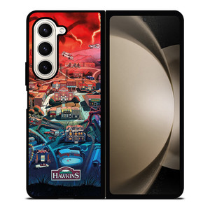 STRANGER THINGS WELCOME TO HAWKINS CARTOON Samsung Galaxy Z Fold 5 Case Cover STRANGER THINGS WELCOME TO HAWKINS CARTOON Samsung Galaxy Z Fold 5 Case Cover
