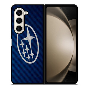 SUBARU LOGO BLUE CARBON Samsung Galaxy Z Fold 5 Case Cover