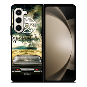 SUPERNATURAL LOGO 3 Samsung Galaxy Z Fold 5 Case Cover