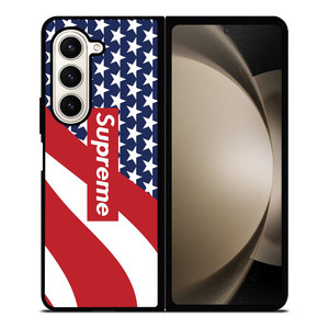 SUPREME LOGO AMERICAN FLAG Samsung Galaxy Z Fold 5 Case Cover SUPREME LOGO AMERICAN FLAG Samsung Galaxy Z Fold 5 Case Cover