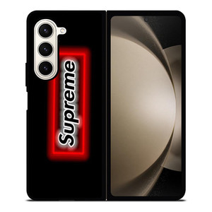 SUPREME LOGO NEON BOX Samsung Galaxy Z Fold 5 Case Cover SUPREME LOGO NEON BOX Samsung Galaxy Z Fold 5 Case Cover