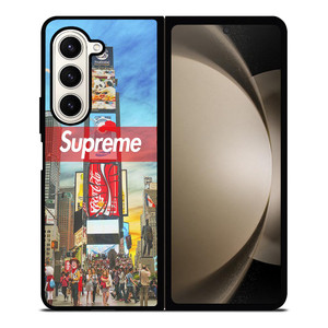 SUPREME TIME SQUARE Samsung Galaxy Z Fold 5 Case Cover SUPREME TIME SQUARE Samsung Galaxy Z Fold 5 Case Cover