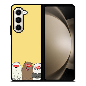 SUPREME WE BARE BEAR Samsung Galaxy Z Fold 5 Case Cover SUPREME WE BARE BEAR Samsung Galaxy Z Fold 5 Case Cover