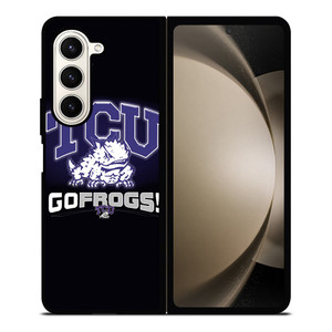 TCU HORNED FROGS COLLEGE Samsung Galaxy Z Fold 5 Case Cover TCU HORNED FROGS COLLEGE Samsung Galaxy Z Fold 5 Case Cover