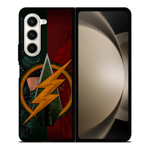 THE FLASH GREEN ARROW LOGO DC Samsung Galaxy Z Fold 5 Case Cover THE FLASH GREEN ARROW LOGO DC Samsung Galaxy Z Fold 5 Case Cover