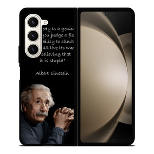 THE GENIUS ALBERT EINSTEIN QUOTE Samsung Galaxy Z Fold 5 Case Cover