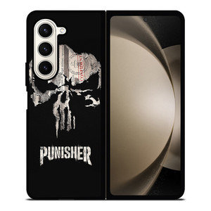 THE PUNISHER SKULL PAPER EFFECT ARTWORK Samsung Galaxy Z Fold 5 Case Cover