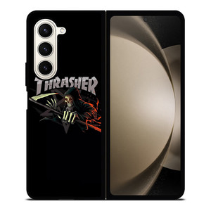 THRASHER LOGO SKULL Samsung Galaxy Z Fold 5 Case Cover