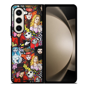 TIM BURTON CHARACTERS Samsung Galaxy Z Fold 5 Case Cover