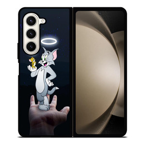 TOM AND JERRY CARTOON 2 Samsung Galaxy Z Fold 5 Case Cover TOM AND JERRY CARTOON 2 Samsung Galaxy Z Fold 5 Case Cover