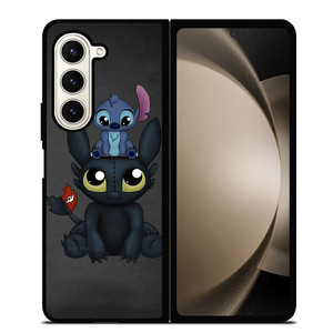 TOOTHLESS AND STITCH 2 Samsung Galaxy Z Fold 5 Case Cover
