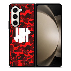 UNDEFEATED BAPE CAMO RED Samsung Galaxy Z Fold 5 Case Cover UNDEFEATED BAPE CAMO RED Samsung Galaxy Z Fold 5 Case Cover