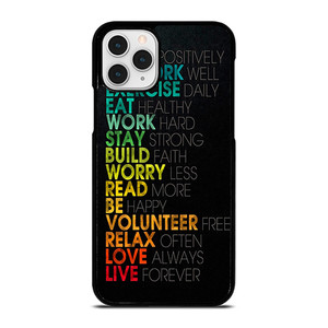 QUOTE INSPIRATIONAL THINK POSITIVELY iPhone 11 Pro Case QUOTE INSPIRATIONAL THINK POSITIVELY iPhone 11 Pro Case