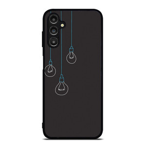 BLACK LIGHT BULBS MINIMALISTIC Samsung Galaxy A14 Case