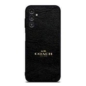 COACH LOGO TEXTURE BLACK Samsung Galaxy A14 Case