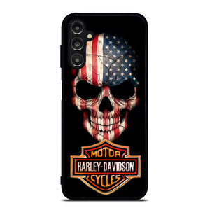HARLEY DAVIDSON SKULL FLAG Samsung Galaxy A14 Case