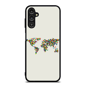 MINIMALISTIC WORLD MAP Samsung Galaxy A14 Case