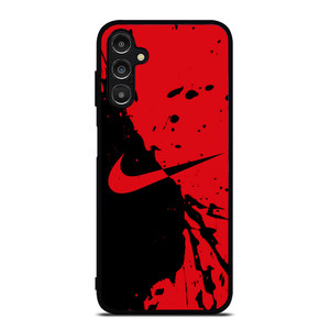 NIKE SWOOSH LOGO RED BLACK Samsung Galaxy A14 Case